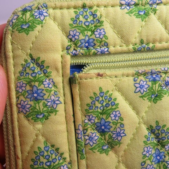 Vera Bradley Wallet & Checkbook Clutch pattern Citrus Elephants quilted cotton - Picture 10 of 12